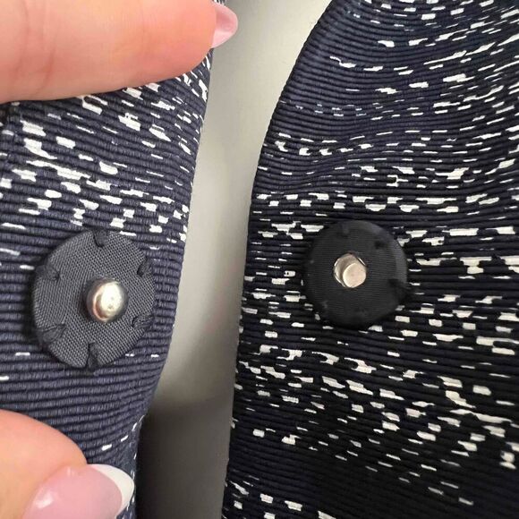 NWT Jones New York Blue Button Front blazer Jacket Size 14 womens - Picture 11 of 12